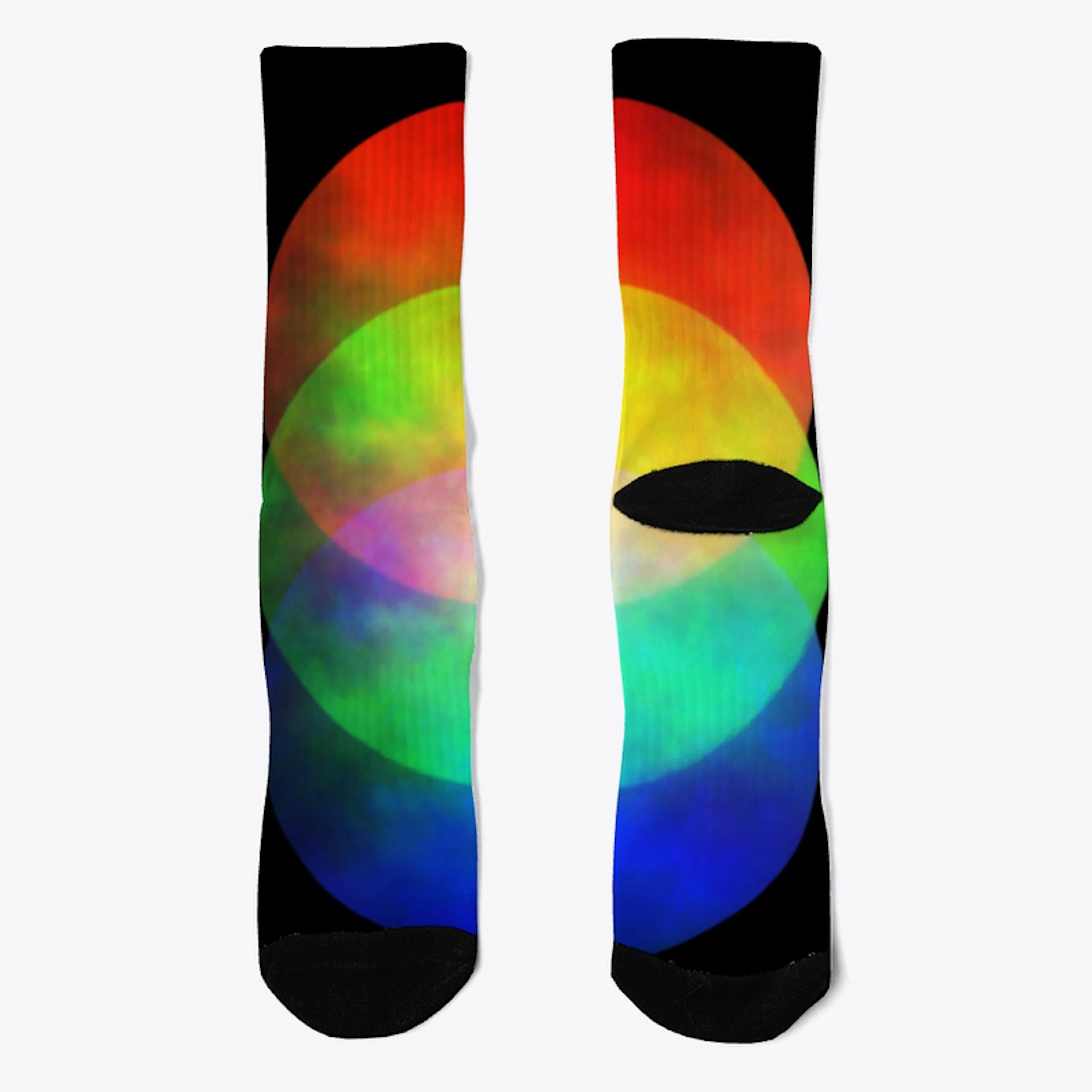 The Moon | Crew Socks | Abstract Outlet